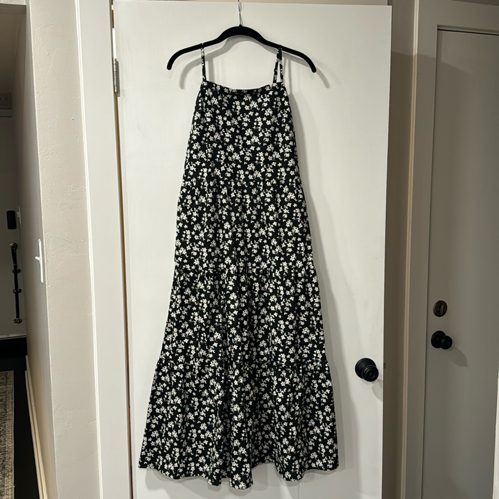 Gap Factory Black Tiered Dress - NWT